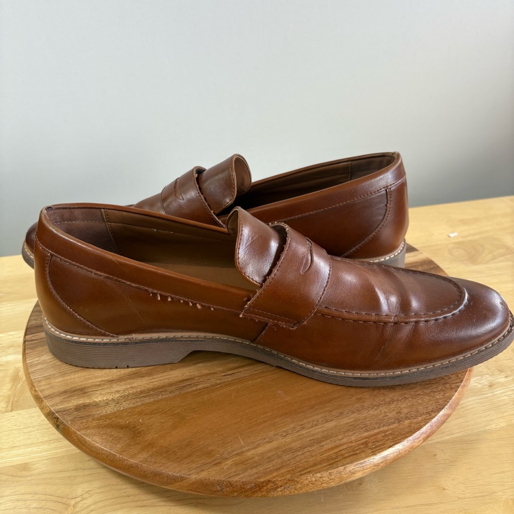 Steve Madden Nyles PU Size 12 Loafers Brown - Picture 5 of 9